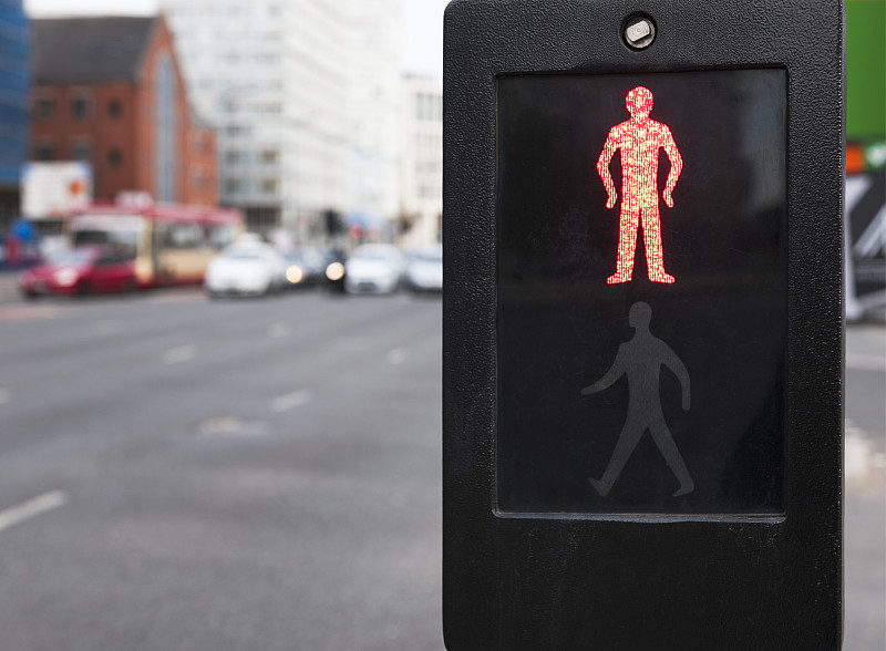 禁止通行,通行指示灯,行人交叉路标志,红绿灯,利物浦,道口标志,英格兰,耐性,成品,英国