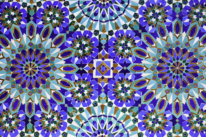 哈桑清真寺,摩洛哥,卡萨布兰卡,镶嵌图案,阿拉伯风格,砖地,瓷砖,阿拉伯,墙面涂料,摩尔人风格