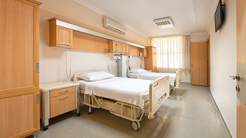 病房,医用轮床,耐性,疗养院,整洁的房间,床,住宅房间,床垫,空调