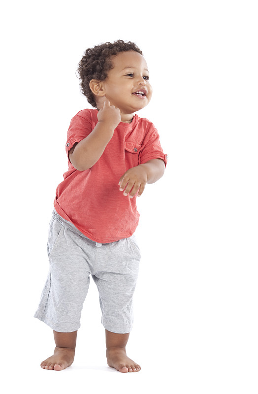 男婴,白色,分离着色,幼儿,18到23个月,学步,脚掌,舞蹈,垂直画幅