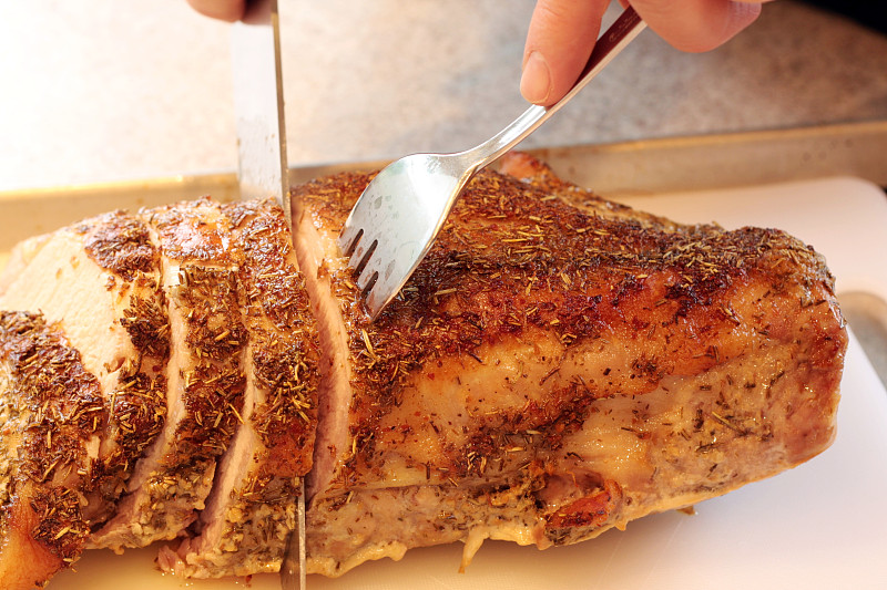烤猪肉,托斯卡纳区,选择对焦,嫩里脊排,水平画幅,无人,膳食,特写,肉,烤的
