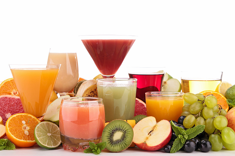 果汁,水平画幅,素食,无人,葡萄汁,苹果汁,鸡尾酒,饮料,橙子,白色