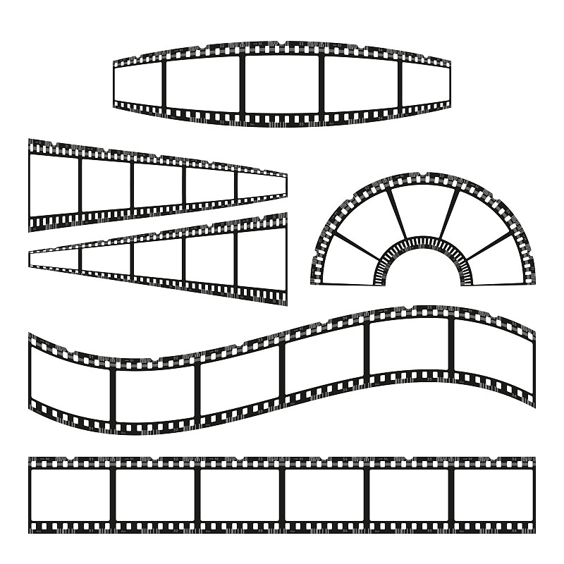 底片,电影胶片,数字6,留白,洞,绘画插图,胶卷,图像,工业,白色