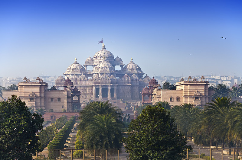 德里,印度,寺庙,自然美,风景,水平画幅,建筑,无人,户外,印度教