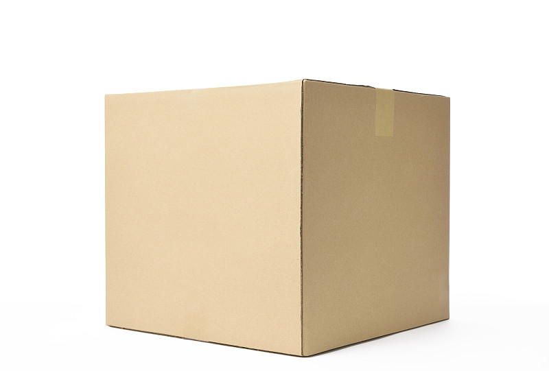 纸箱,关闭的,白色背景,分离着色,小酒杯,立方体,纸盒,纸板,褐色,盒子