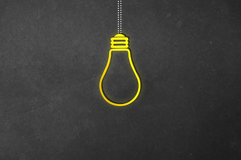 电灯泡,霓虹灯,好主意,灯具,点连成线,未来,领导能力,能源,智慧,光亮