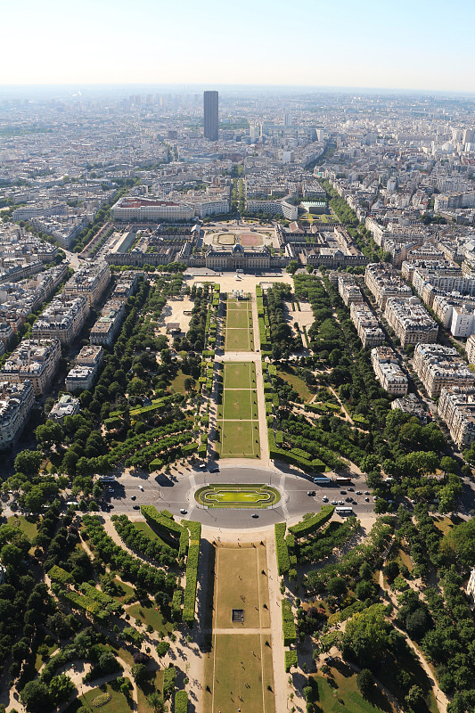 都市风景,法国,航拍视角,巴黎,蒙帕纳斯车站,法国高速列车,蒙特帕斯大厦,蒙特帕斯,高速列车,了望塔