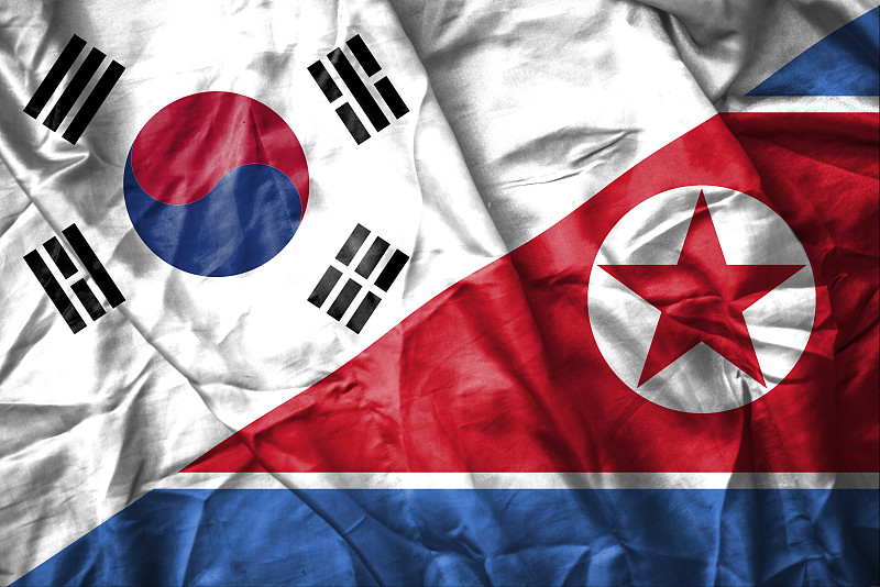 韩国和朝鲜国旗