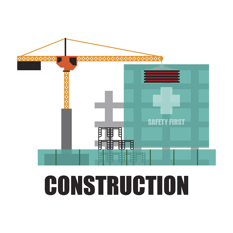 建筑工地,操作指南,建筑承包商,重的,绘画插图,符号,起重机,男性,仅男人,仅成年人