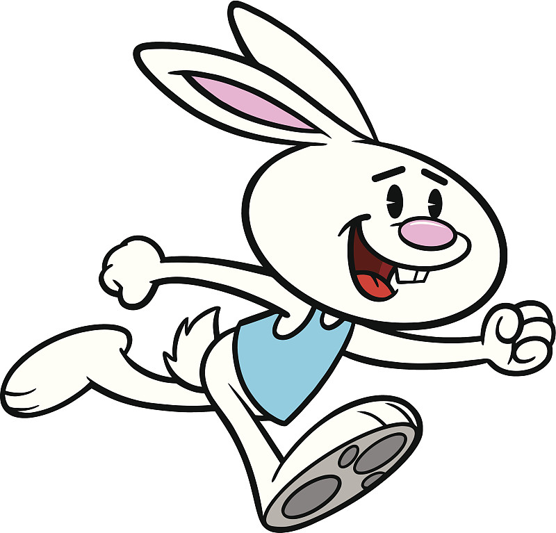 复活节,接力赛,复活节兔子,短跑,小兔子,绘画插图,兔子,卡通,白色,运动