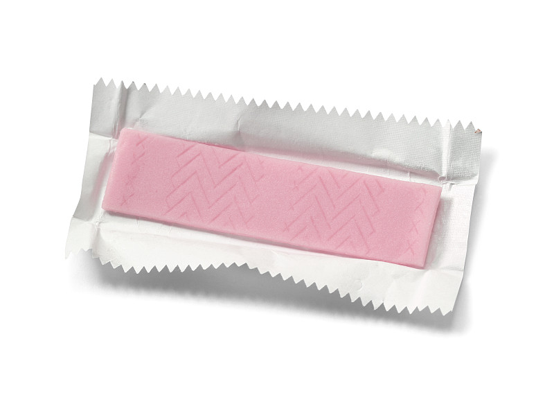 口香糖,水平画幅,无人,背景分离,小吃,铝箔,包装纸,2015年,纸,粉色
