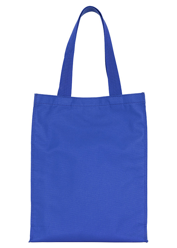 纺织品,蓝色,背景分离,环保袋,垂直画幅,留白,棉,容器,空的,沙滩包