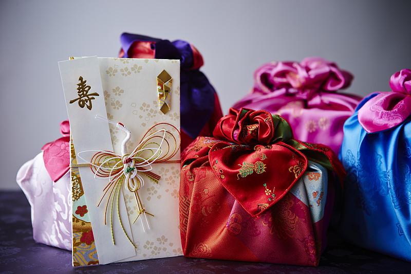 包装纸,朝鲜的新年,春节,新年,护身符,纺织品,新年前夕,拼缝物,婚礼,韩国