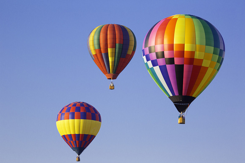 热气球,多色的,气球节,风,热,轻轻浮起,天空,美,水平画幅,提举