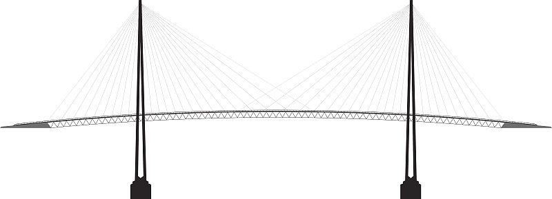 斜拉桥,侧面像,吊桥,桥,屋顶横梁,高架桥,钢缆,水,水平画幅,高视角
