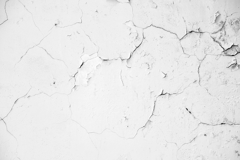 破碎的,白色,过时的,混凝土墙,灰膏,围墙,混凝土,平视角,肮脏的,劈腿