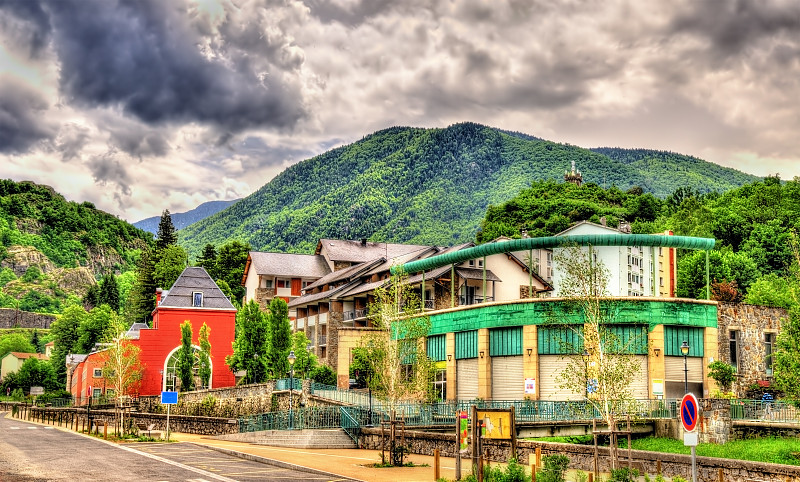 阿克斯赖泰尔姆,比利牛斯山地区,都市风景,法国,城镇,梵高,罗马浴池,阿列日,迷迪,斧