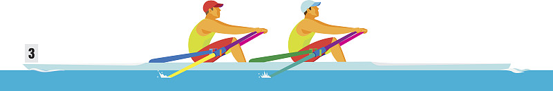 划船比赛,水,桨,体育比赛,赛舟会,绘画插图,运河,凹陷地形,双桨式划水,船
