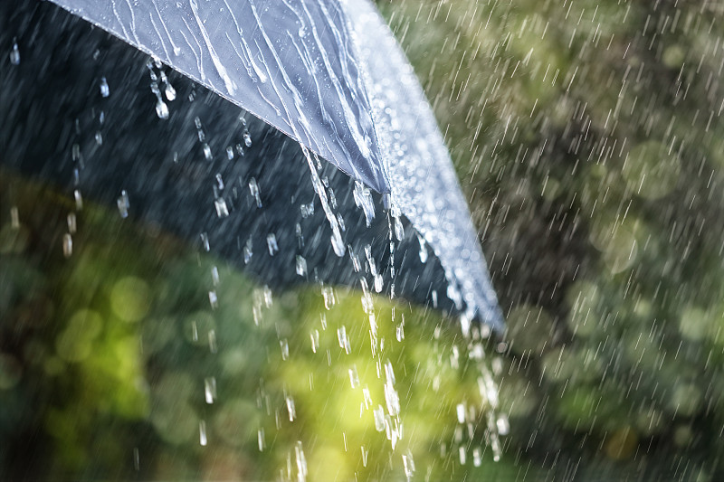 伞,雨,暴雨,水灾,气候,暴风雨,遮护的手势,四月阵雨,天气,春天