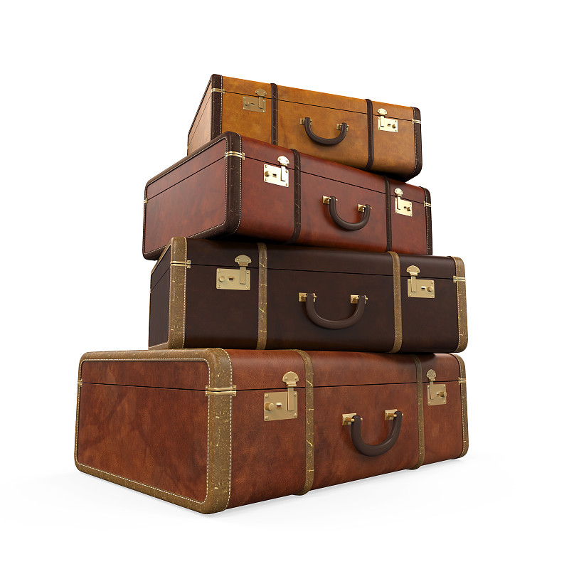 手提箱,行李,商务,旅途,一个物体,背景分离,复古风格,古董,古典式,三维图形