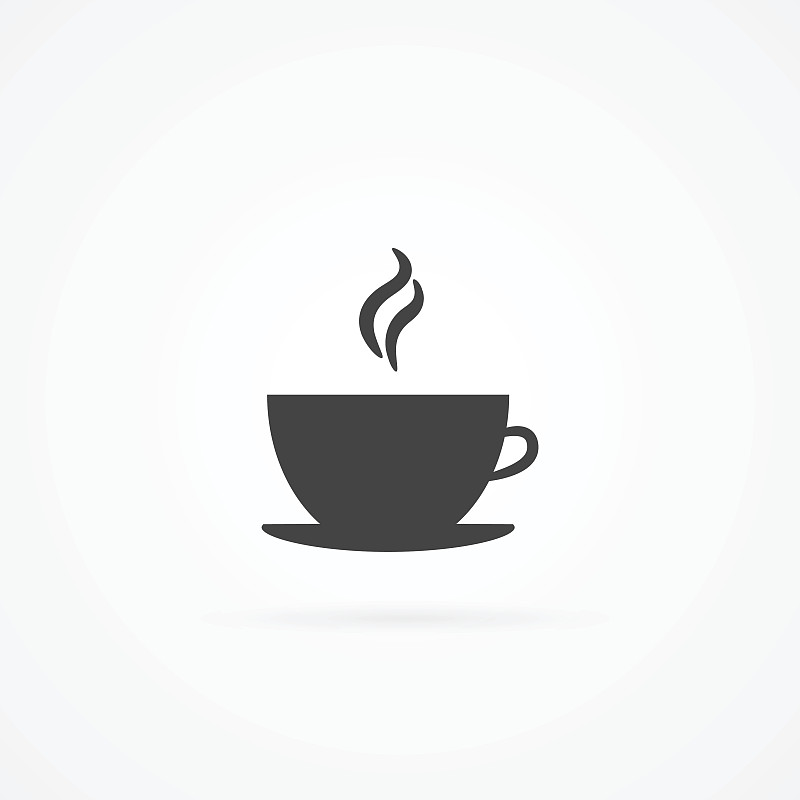 杯,计算机图标,简单,热饮,咖啡杯,蒸汽,茶,咖啡馆,咖啡,灰色