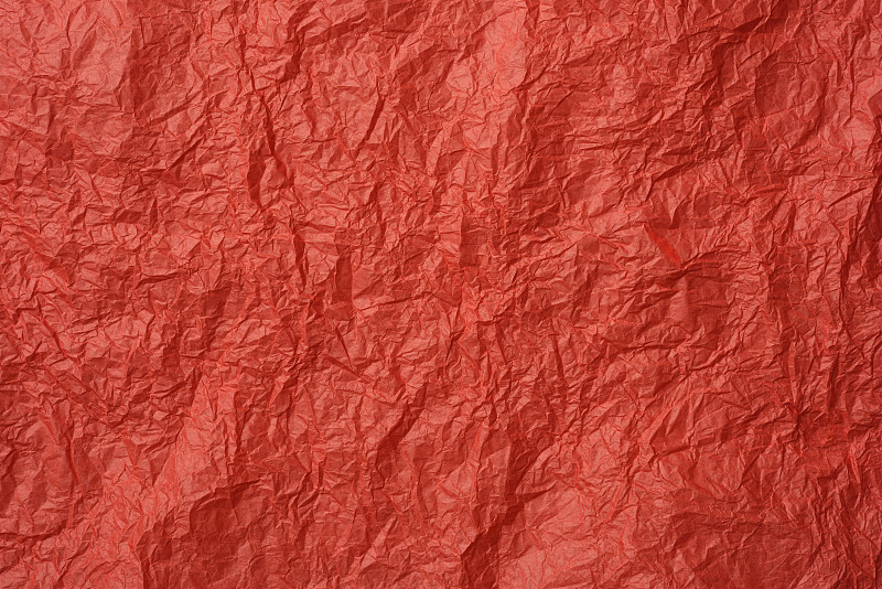包装纸,纹理效果,弄皱的,红色,背景,皱纹,满画幅,红色背景,纸,纹理