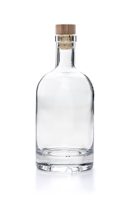 瓶子,白色背景,垂直画幅,留白,形状,密封的,无人,玻璃,含酒精饮料,商店