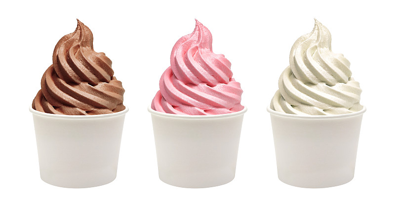一次性杯子,冰冻酸奶,空白的,冰淇淋,留白,褐色,水平画幅,无人,奶泡,奶油