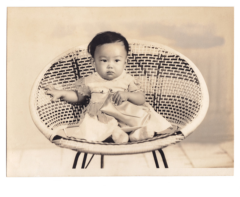 女婴,1960,古典式,中国人,过去,婴儿,亚洲人,12到17个月,中国,1960年-1969年