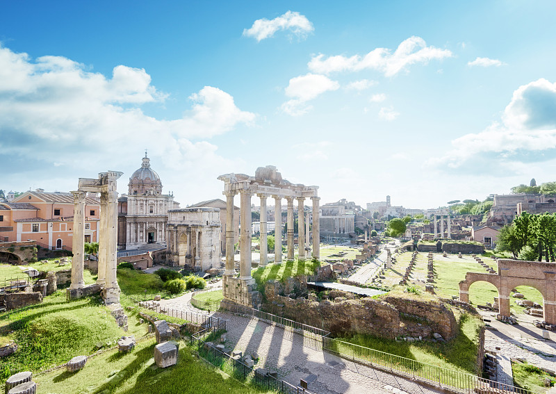 罗马,意大利,纪念碑,天空,古老的,早晨,石材,都市风景,国际著名景点