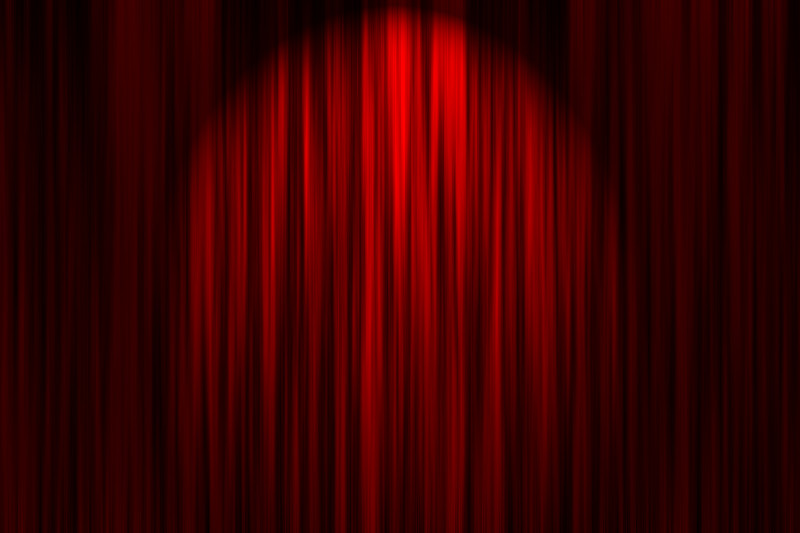 红色,幕布,戏剧表演,聚光灯,天鹅绒,窗帘,剧院,舞台,背景
