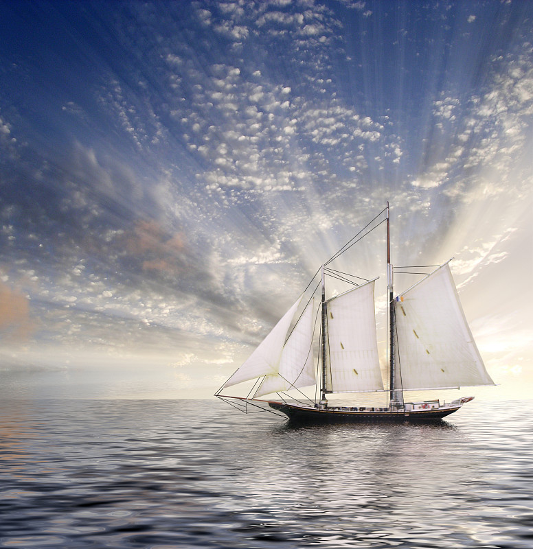 天空,有帆船,日光,垂直画幅,水,风,休闲活动,客船,无人,夏天