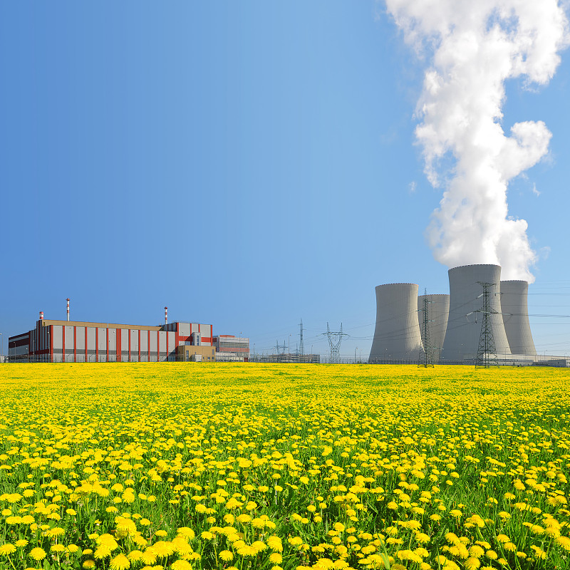 核电站,饮水机,核反应堆,放射警告标志,化工厂,能源,无人,符号,巨大的