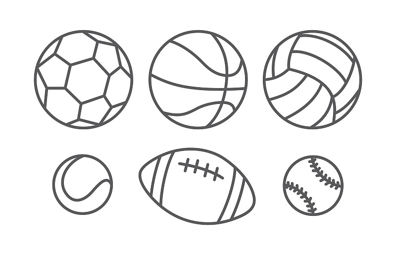 球体,运动,直的,高雅,球,橄榄球,进行中,绘画插图,台球,符号