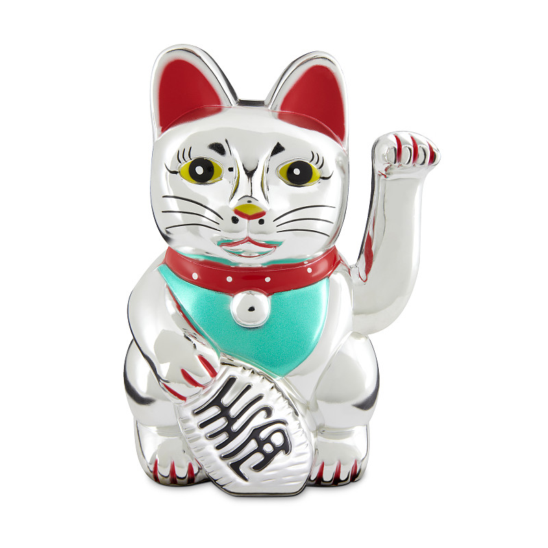 招财猫,纪念品,运气,一个物体,猫,中国,日本,雕像,正面视角,留白,摄影