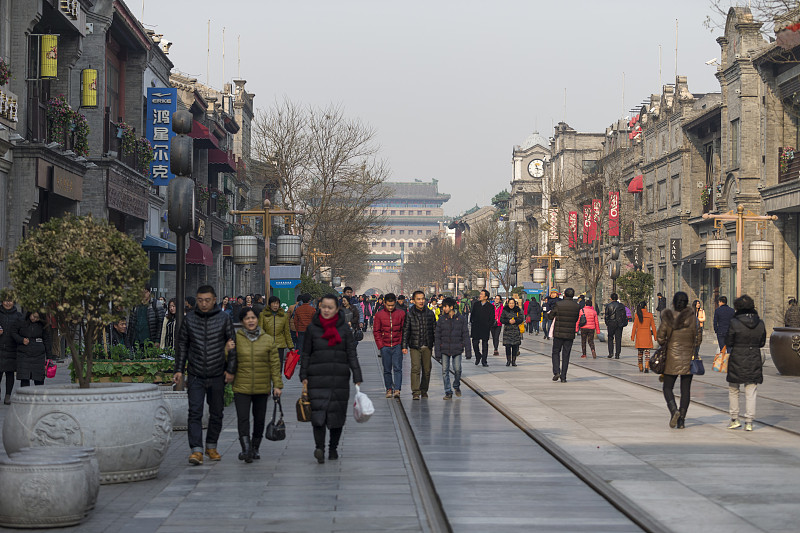 北京,霓虹灯,色彩鲜艳,餐馆,巷,胡同,街道,夜市,露天咖啡馆,汉字