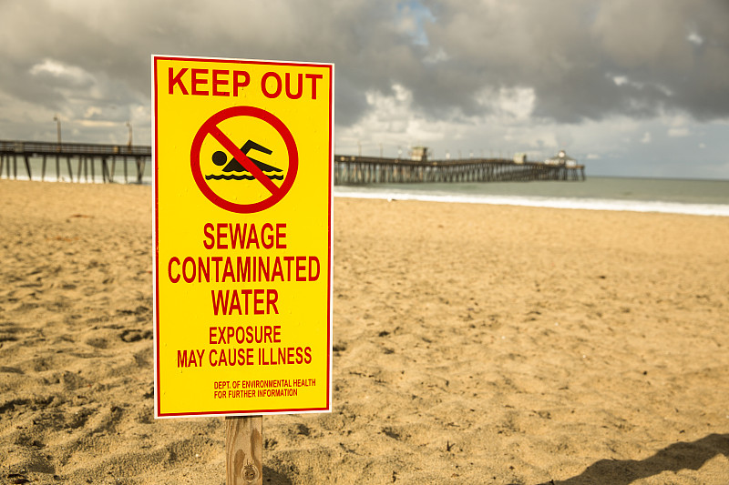 海滩,禁止游泳标志,水,水平画幅,无人,风险,禁止的,户外