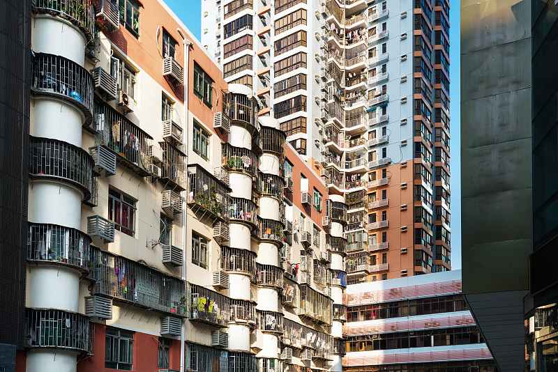 深圳,公寓,摩天大楼,吝啬的,空调,不舒服,一致,外立面,水平画幅,易接近性