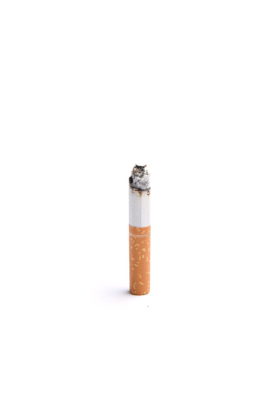 香烟,烟蒂,尼古丁,垂直画幅,不健康食物,有毒生物体,白色背景,烟,烟草