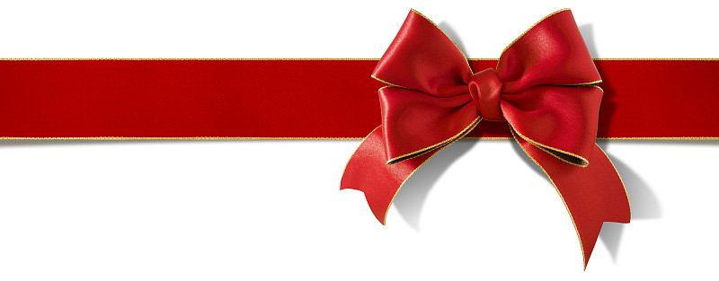 蝴蝶结,缎带,缎子,包装纸,红色,圣诞礼物,一个物体,礼物,背景分离,节日