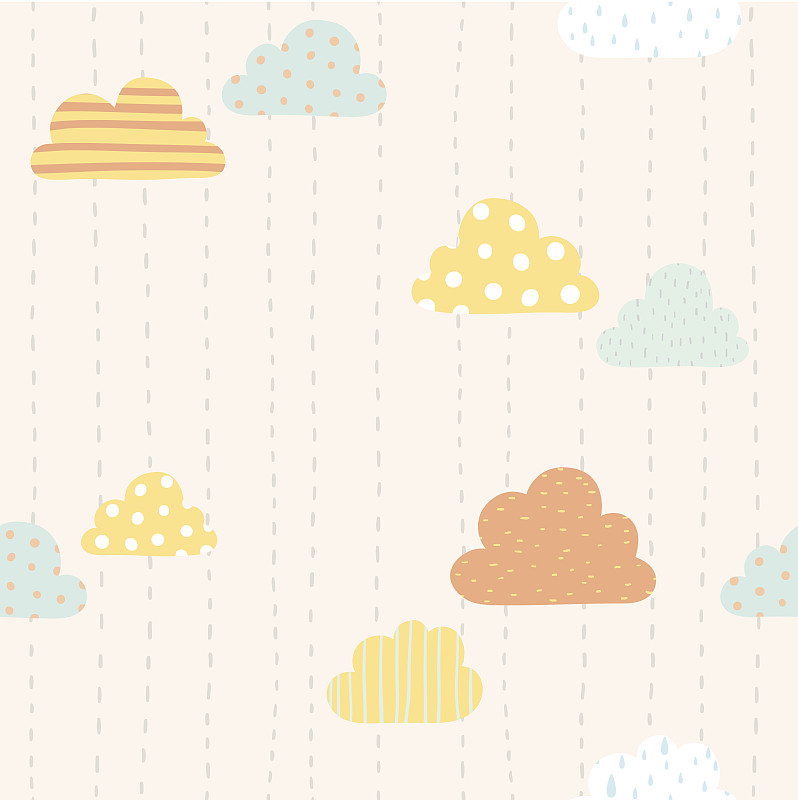 云,式样,幽默,墙纸剥离器,四方连续纹样,可爱的,婴儿,水,天空,暴风雨