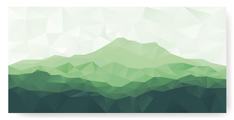 三角形,背景,低多边形效果,,山,火山,山脉,岩石,风景,绿色,地形