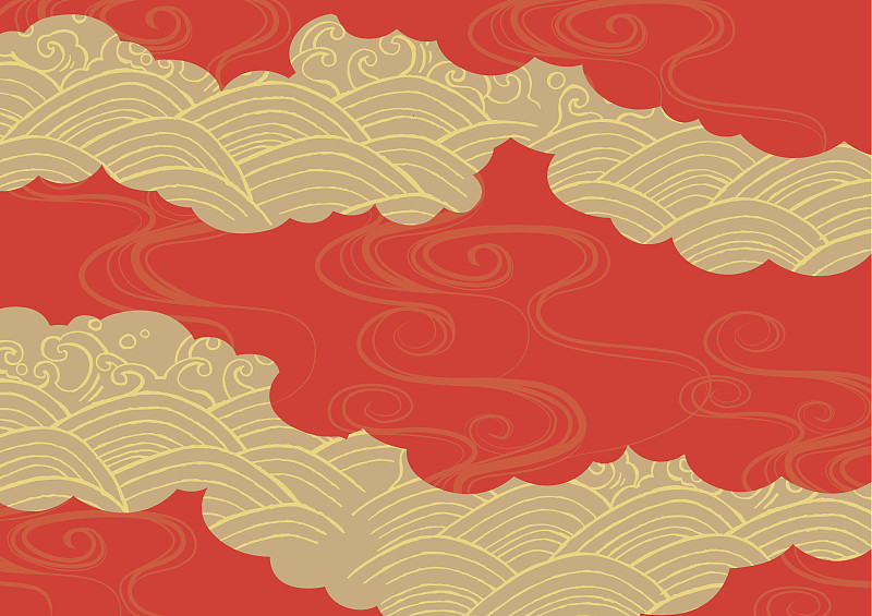 和服,式样,自然美,障子,金叶,新年,日本,美,纹理效果,绘画插图