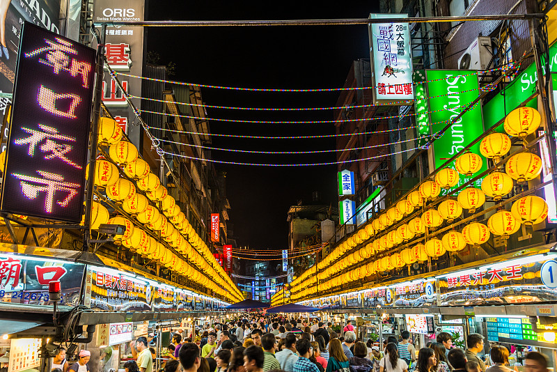 夜市,东方市集,水平画幅,夜晚,无人,市场,货摊,图像,摄影