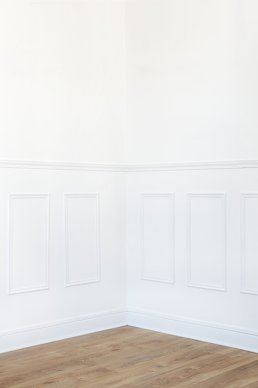 墙,白色,角落,木制,镶花地板,垂直画幅,白灰泥,留白,褐色,檐口