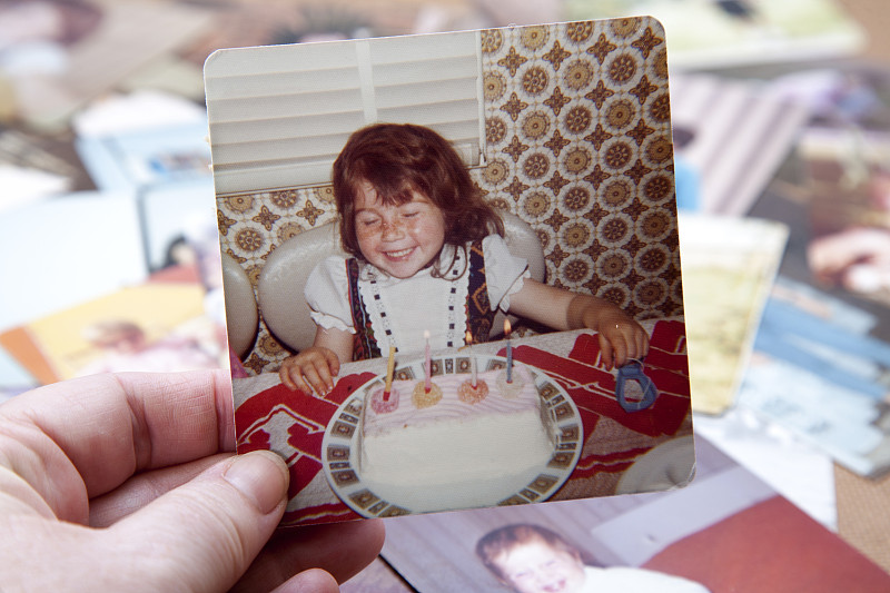生日,羊毛帽,1970-1979年图片,1977,1970年-1979年,生日蛋糕,记忆,古典式,复古风格,生日蜡烛