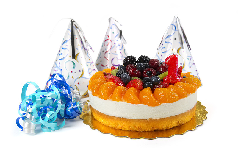 蛋糕,清新,水果,华丽的,周岁生日会,德国大蛋糕,糖衣,无人,配方