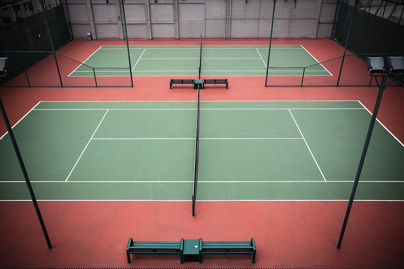 网球场,外场生活,网球网,网球,球拍运动,休闲活动,高视角,运动,条纹