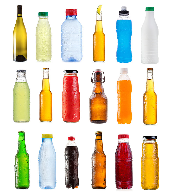 瓶子,多样,啤酒瓶,苏打,果汁,塑胶,可乐,酒瓶,垂直画幅,拉格啤酒