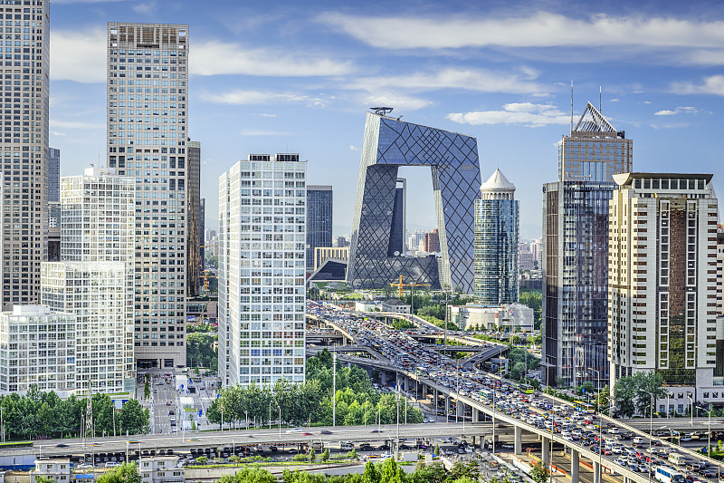北京,金融区,朝阳区,关闭的,金融,水平画幅,无人,户外,都市风景,现代